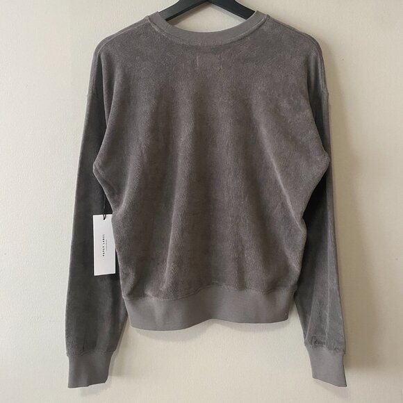 NWT Paper Label 100% Cotton Sasha Sweatshirt Charcoal Grey - Picture 2 of 13